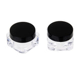 Maxbell 2Pcs Cosmetic Empty Jar Pot Eyeshadow Makeup Face Cream Lip Balm Container