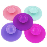 Maxbell Mini Silicone Makeup Brush Washing Scrubber Board Pad Cleaning Tool - Rosy