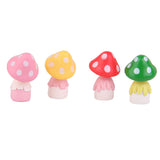 Maxbell 4pcs Miniature Dollhouse Bonsai Fairy Garden Landscape Mushroom Doll Decor