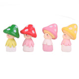 Maxbell 4pcs Miniature Dollhouse Bonsai Fairy Garden Landscape Mushroom Doll Decor