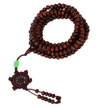 Maxbell Tibetan Sandalwood 216pcs beads Buddha Mala Buddhist bracelet necklace