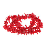 Maxbell Deep Red Bamboo Branch Loose Beads 9-12mm / 16 Inch