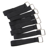 Maxbell Nylon Straps Cable Tie Wire Rope Hook and Loop Organiser 10pcs Black