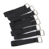 Maxbell Nylon Straps Cable Tie Wire Rope Hook and Loop Organiser 10pcs Black