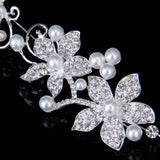 Maxbell Bridal Bridesmaid Wedding Pearl Diamante Butterfly Love Flower Headband Tiara
