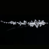 Maxbell Bridal Bridesmaid Wedding Pearl Diamante Butterfly Love Flower Headband Tiara