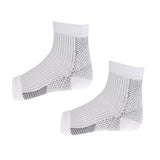 Maxbell Foot Compression Sleeve Anti Plantar Support Ankle Pain Relief S/M White