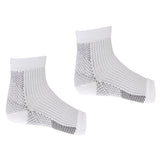 Maxbell Foot Compression Sleeve Anti Plantar Support Ankle Pain Relief S/M White