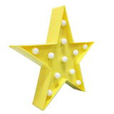 Maxbell Mini LED Night Light Lamp Home Room Party Desk Wall Decor Yellow Star