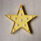 Maxbell Mini LED Night Light Lamp Home Room Party Desk Wall Decor Yellow Star