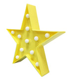 Maxbell Mini LED Night Light Lamp Home Room Party Desk Wall Decor Yellow Star