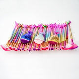 Maxbell 11 Pieces Cosmetic Makeup Brushes Kit Powder Foundation Eyeshadow Lip Set