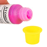 Maxbell 100 Pieces Disposable Plastic Tattoo Cup Pigment Ink Holder Medium Yellow