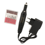 Maxbell Protable Mini Electric File Nail Drill Manicure Machine Kit EU Plug Black