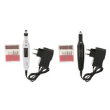 Maxbell Protable Mini Electric File Nail Drill Manicure Machine Kit EU Plug Black