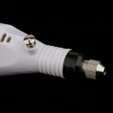 Maxbell Protable Mini Electric File Nail Drill Manicure Machine Kit EU Plug White