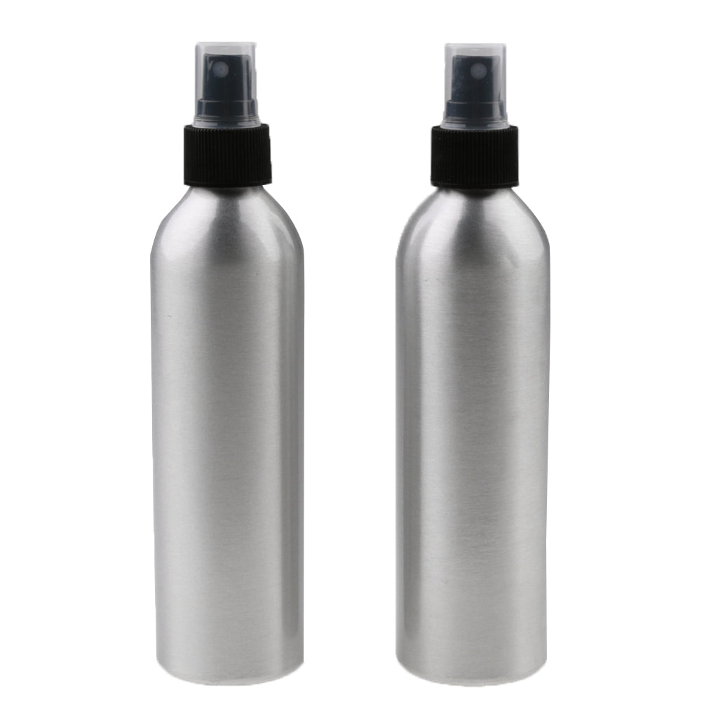 Maxbell 2x Travel Aluminum Mist Spray Perfumes Bottle Makeup Sprayer Atomizer 250ml
