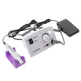 Maxbell Manicure Pedicure Electric Drill File Nail Art Machine Kit EU Plug White