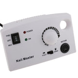 Maxbell Manicure Pedicure Electric Drill File Nail Art Machine Kit EU Plug White