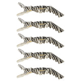 Maxbell 5pcs Hair Sectioning Clips Clamps Hairdressing Salon Grip Zebra Design