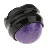 Maxbell Massage Roller Ball Massager Foot Neck Back Stress Release Purple+Black