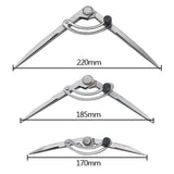 Maxbell Drawing Measure Gauge Distance Compass Divider Leather Craft Tool 125mm