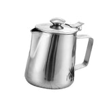 Maxbell Stainless Steel Coffee Pitcher Craft Latte Milk Frothing Jug with Lid 1.5L