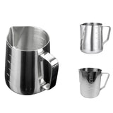 Maxbell 350ML Stainless Steel Coffee Milk Frothing Jug Garland Cup with Scale Cup