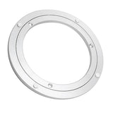 Maxbell Aluminum Alloy Round Rotating Turntable Bearing Table Silver White 16 inch