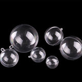 Maxbell 10pcs Clear Plastic Ball DIY Christmas Tree Hanging Bauble Decoration 70mm