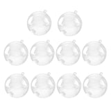 Maxbell 10pcs Clear Plastic Ball DIY Christmas Tree Hanging Bauble Decoration 70mm