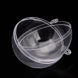 Maxbell 10pcs Clear Plastic Ball DIY Christmas Tree Hanging Bauble Decoration 70mm