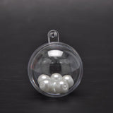 Maxbell 10pcs Clear Plastic Ball DIY Christmas Tree Hanging Bauble Decoration 70mm