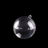 Maxbell 10pcs Clear Plastic Ball DIY Christmas Tree Hanging Bauble Decoration 70mm