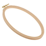 Maxbell Oval Shapes Wooden Embroidery Hoop Frame for Tapestry Cross-stitch 22x15cm