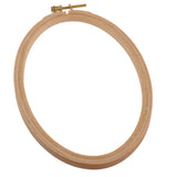 Maxbell Oval Shapes Wooden Embroidery Hoop Frame for Tapestry Cross-stitch 22x15cm