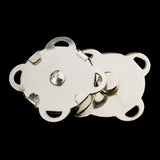 Maxbell 10 Sets Sew In Magnetic Bag Clasps for Craft Clothing Bag DIY 14mm White