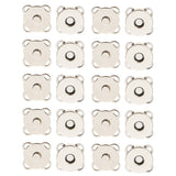 Maxbell 10 Sets Sew In Magnetic Bag Clasps for Craft Clothing Bag DIY 14mm White