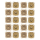 Maxbell 10 Sets Sew In Magnetic Bag Clasps for Craft Clothing Bag DIY 14mm Bronze