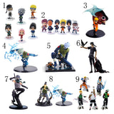 Maxbell Pack of 6pcs Anime Naruto 7cm PVC Action Figures #B