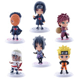 Maxbell Pack of 6pcs Anime Naruto 7cm PVC Action Figures #B