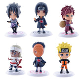 Maxbell Pack of 6pcs Anime Naruto 7cm PVC Action Figures #B