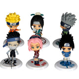 Maxbell Pack of 6pcs Anime Naruto 7cm PVC Action Figures #A