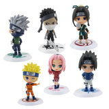 Maxbell Pack of 6pcs Anime Naruto 7cm PVC Action Figures #A