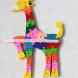 Maxbell Kids Wooden Giraffe Puzzle Educational Toys