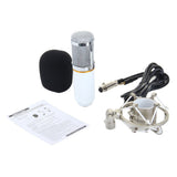 Maxbell Pro Condenser Microphone Mic Sound Studio Recording Dynamic White