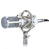 Maxbell Pro Condenser Microphone Mic Sound Studio Recording Dynamic White