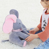 Maxbell Electric elephant ears will hide peekaboo plush toys GREY Pink