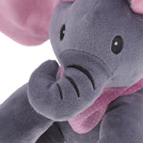 Maxbell Electric elephant ears will hide peekaboo plush toys GREY Pink