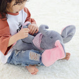 Maxbell Electric elephant ears will hide peekaboo plush toys GREY Pink